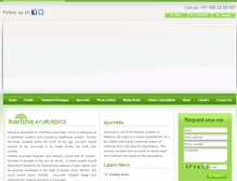 Tablet Screenshot of harithaayurvedic.com